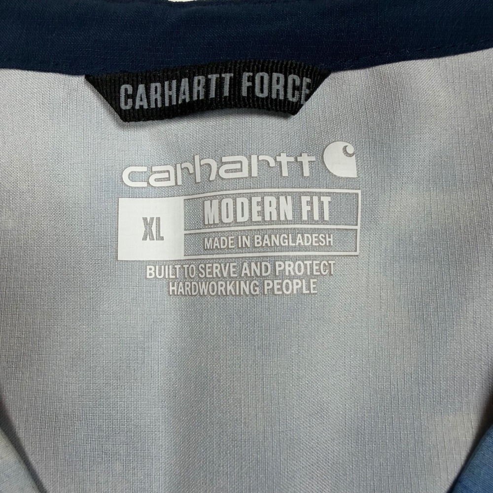 Carhartt Force Womens XL Scrub Top Blue Marble Galaxy Print Modern Fit C12114 - Picture 3 of 8